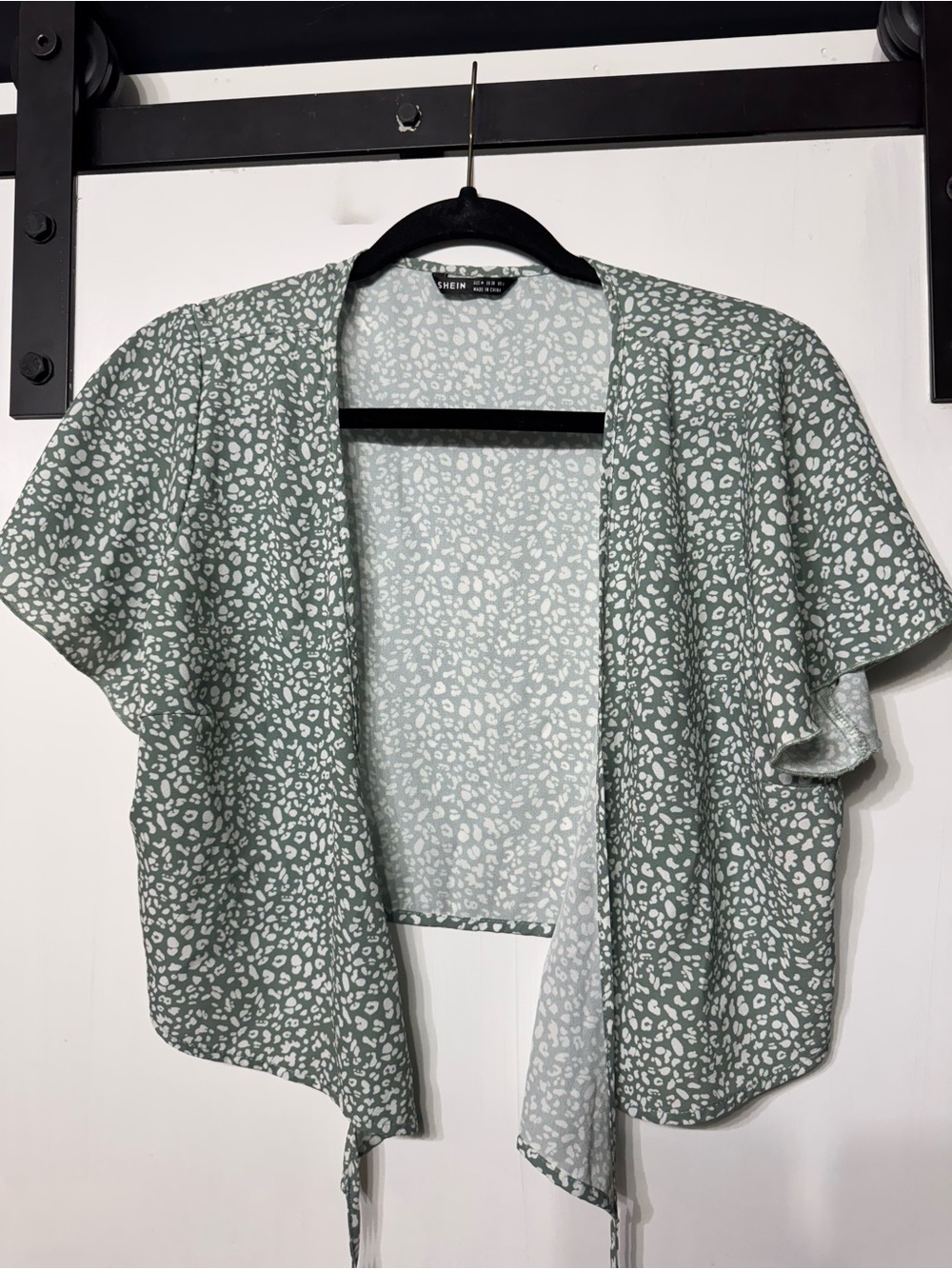 Sage Green Wrap Around Top